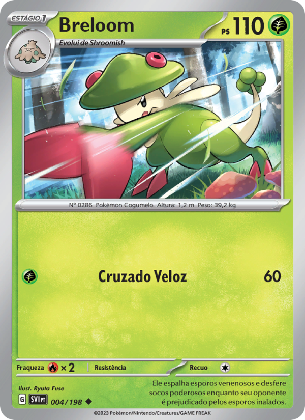 Breloom 004 — Escarlate e Violeta (Portuguese Pokémon TCG card)