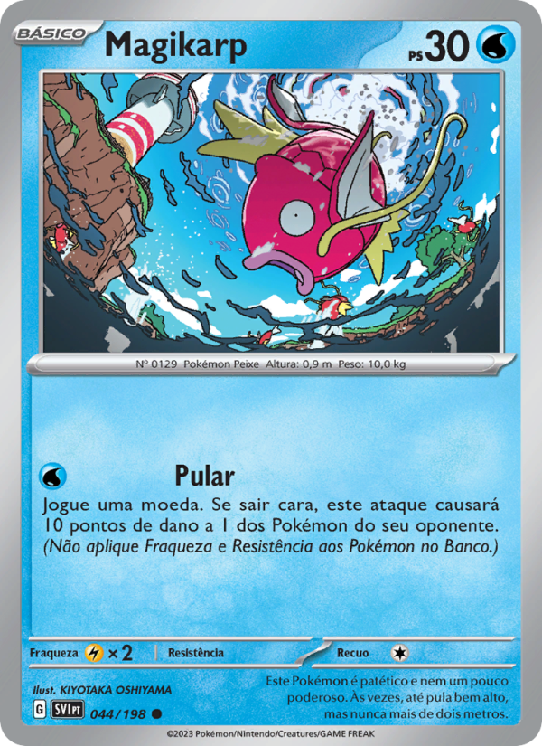 Magikarp 044 — Escarlate e Violeta (Portuguese Pokémon TCG card)
