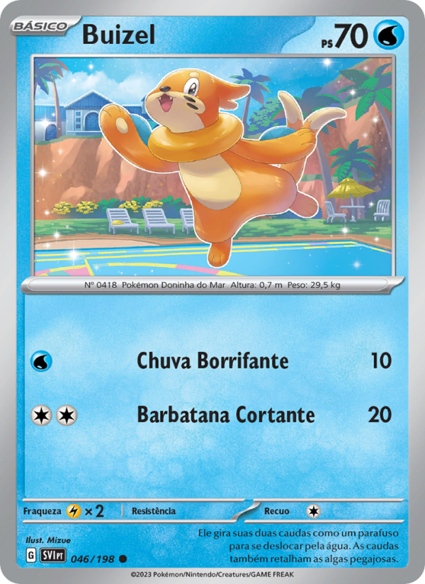 Buizel 046 — Escarlate e Violeta (Portuguese Pokémon TCG card)