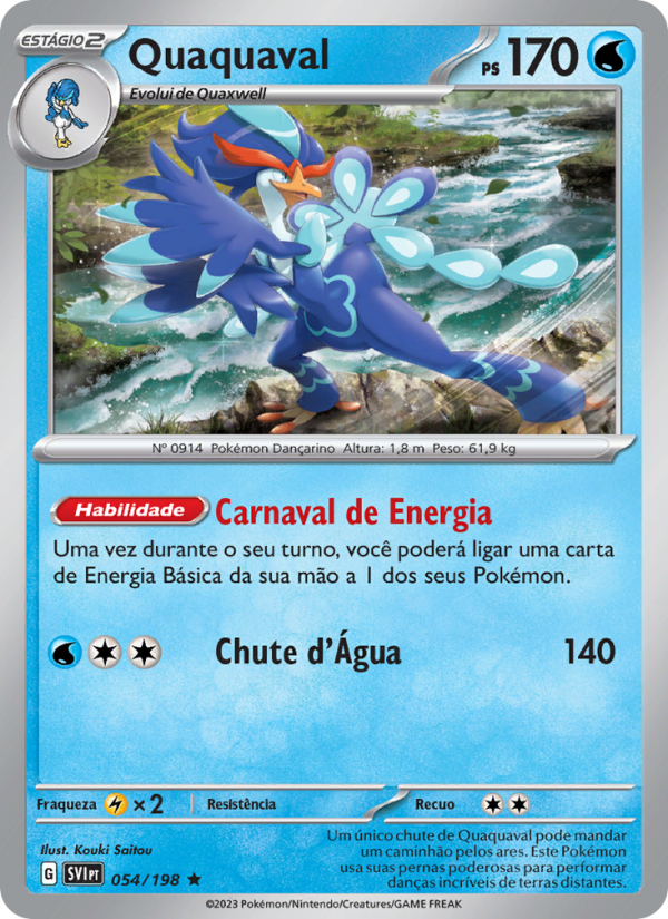 Quaquaval 054 — Escarlate e Violeta (Portuguese Pokémon TCG card)