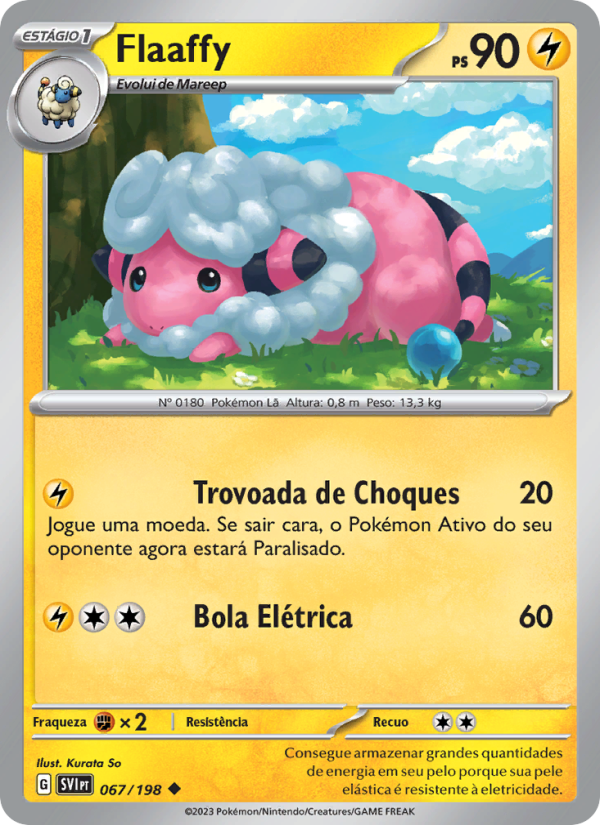 Flaaffy 067 — Escarlate e Violeta (Portuguese Pokémon TCG card)