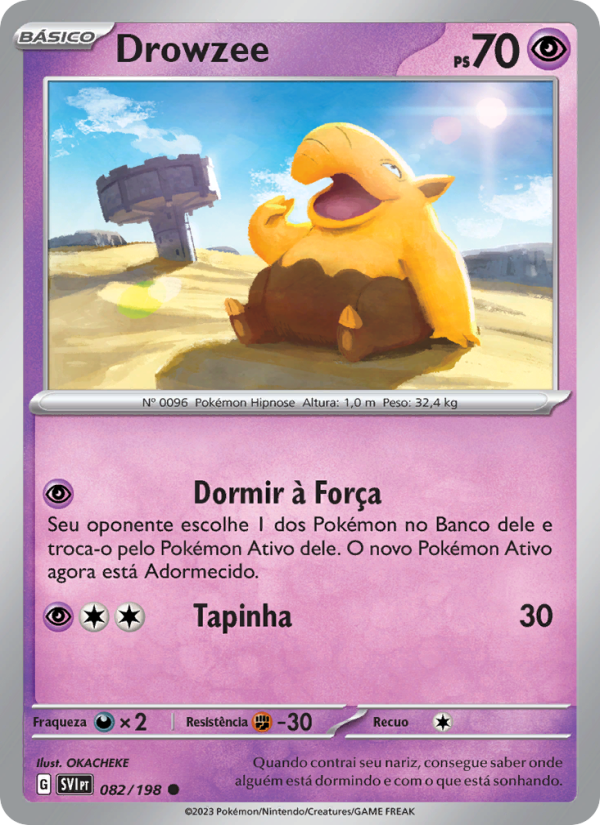 Drowzee 082 — Escarlate e Violeta (Portuguese Pokémon TCG card)