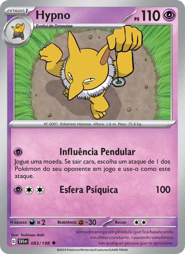 Hypno 083 — Escarlate e Violeta (Portuguese Pokémon TCG card)