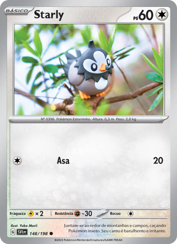 Starly 148 — Escarlate e Violeta (Portuguese Pokémon TCG card)