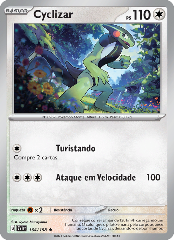 Cyclizar 164 — Escarlate e Violeta (Portuguese Pokémon TCG card)