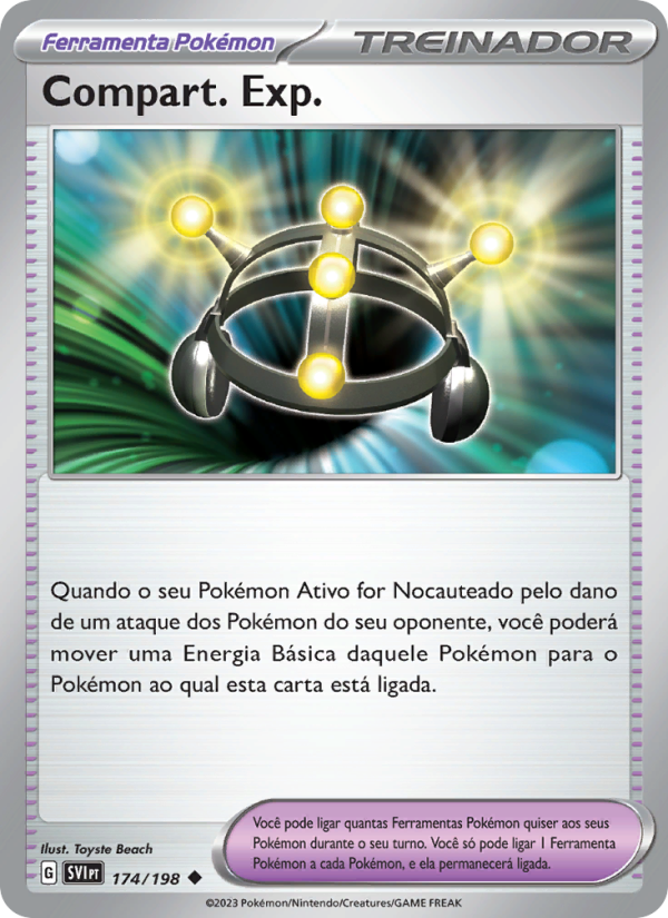 Compart. Exp. 174 — Escarlate e Violeta (Portuguese Pokémon TCG card)