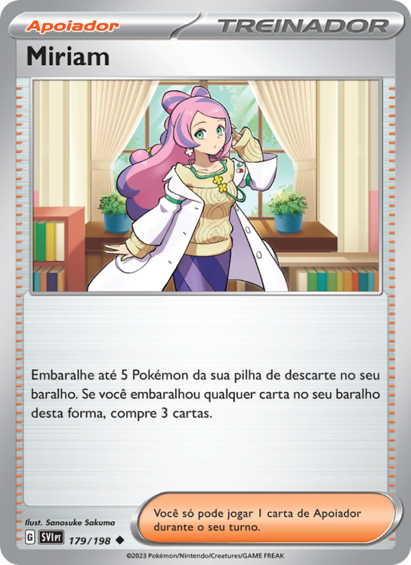 Miriam 179 — Escarlate e Violeta (Portuguese Pokémon TCG card)