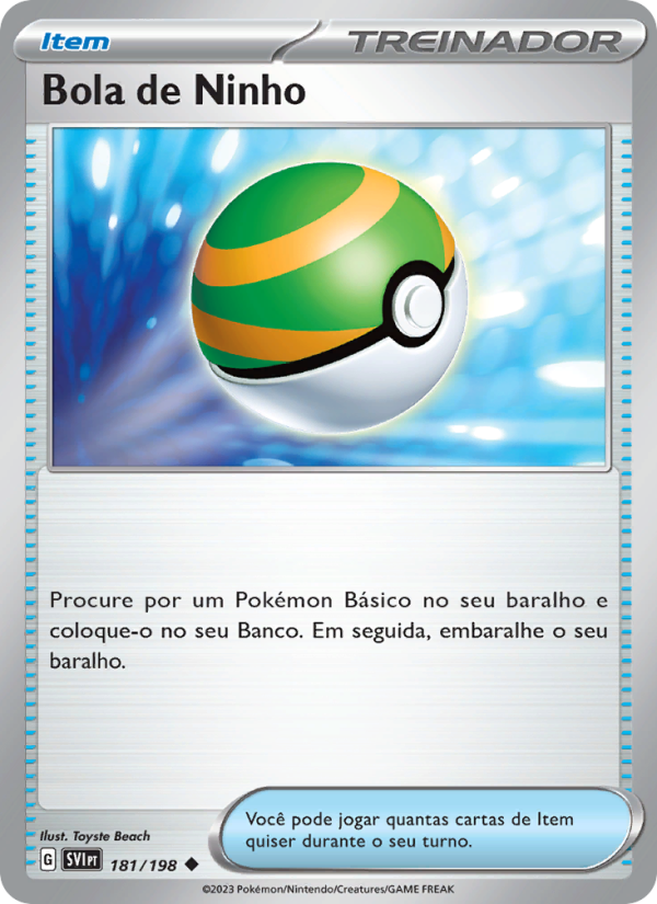 Bola de Ninho 181 — Escarlate e Violeta (Portuguese Pokémon TCG card)