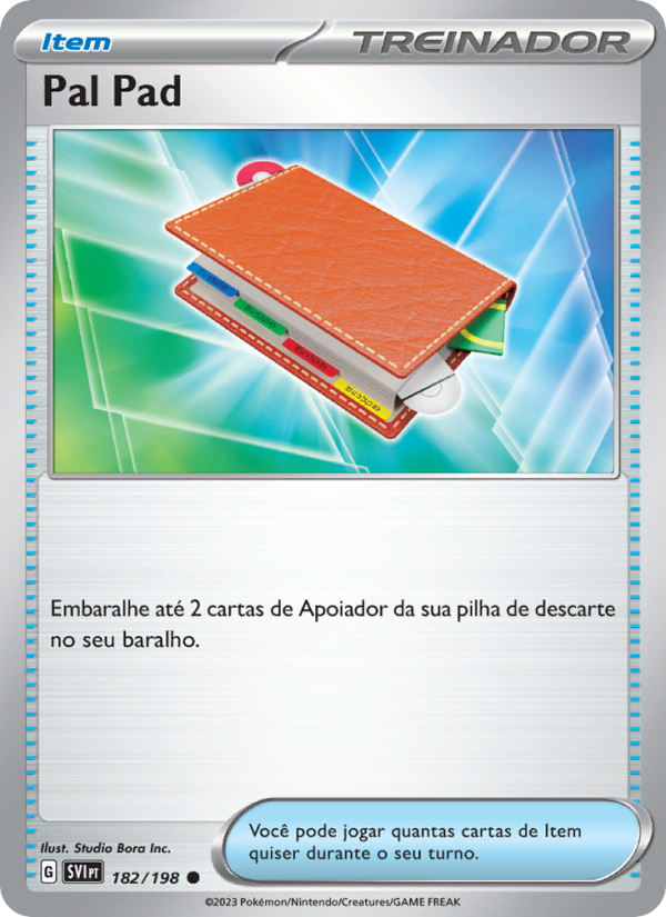 Pal Pad 182 — Escarlate e Violeta (Portuguese Pokémon TCG card)