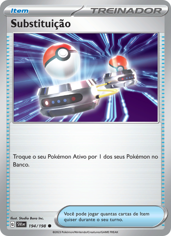 Substituição 194 — Escarlate e Violeta (Portuguese Pokémon TCG card)