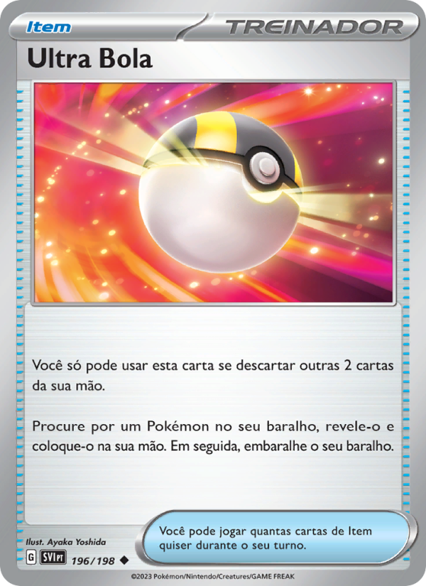 Ultra Bola 196 — Escarlate e Violeta (Portuguese Pokémon TCG card)
