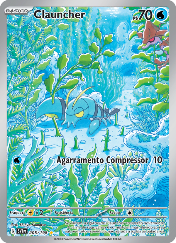 Clauncher 205 — Escarlate e Violeta (Portuguese Pokémon TCG card)