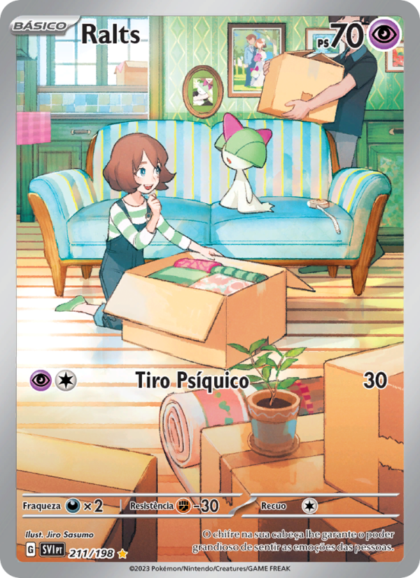 Ralts 211 — Escarlate e Violeta (Portuguese Pokémon TCG card)