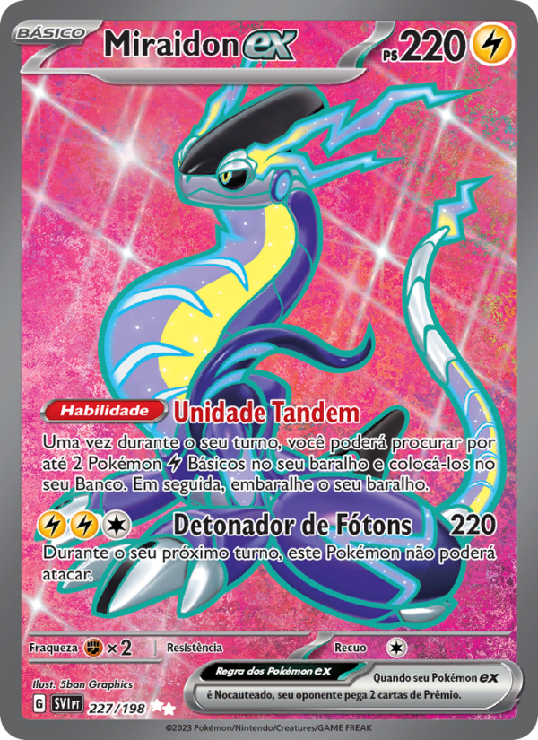 Miraidon ex 227 — Escarlate e Violeta (Portuguese Pokémon TCG card)