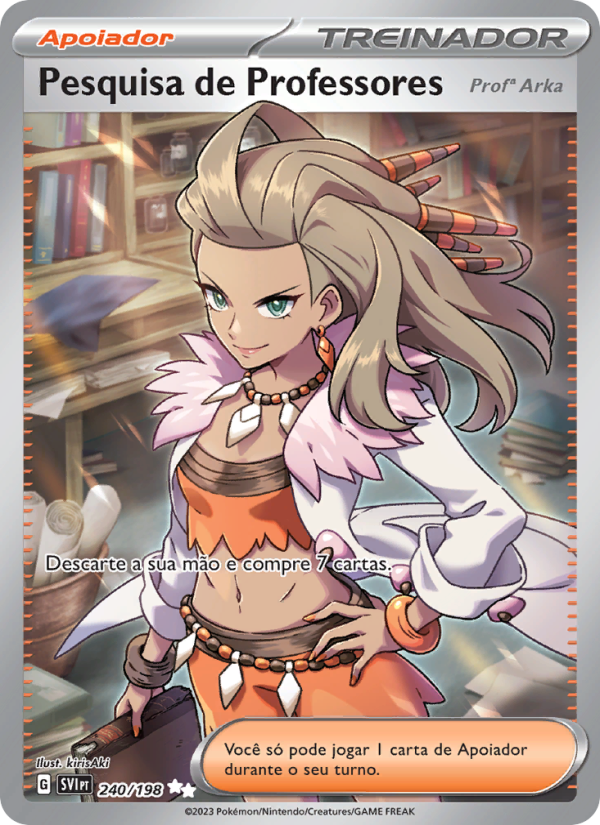 Pesquisa de Professores 240 — Scarlet & Violet (Portuguese Pokémon TCG card)