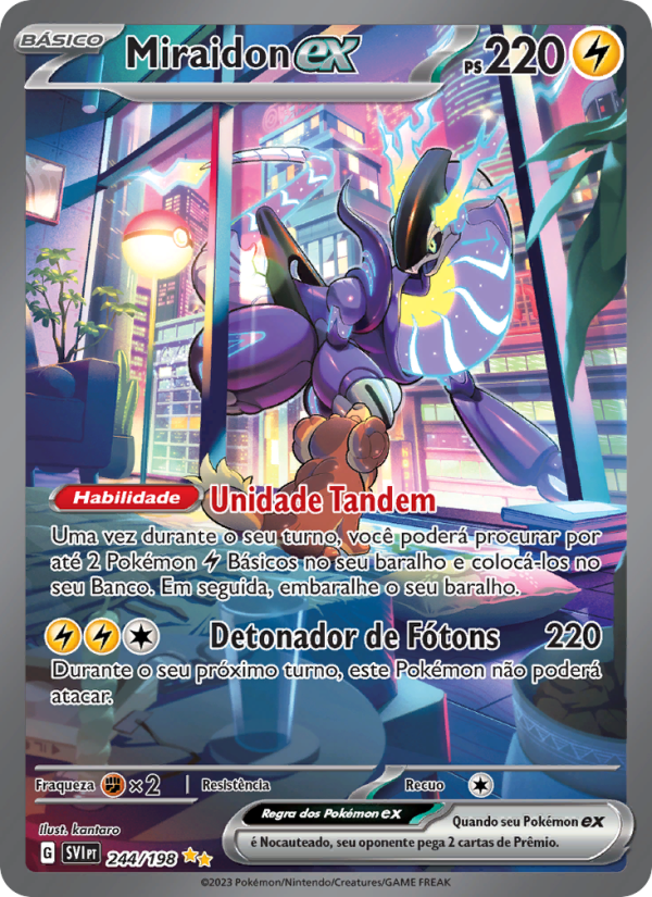 Miraidon ex 244 — Escarlate e Violeta (Portuguese Pokémon TCG card)