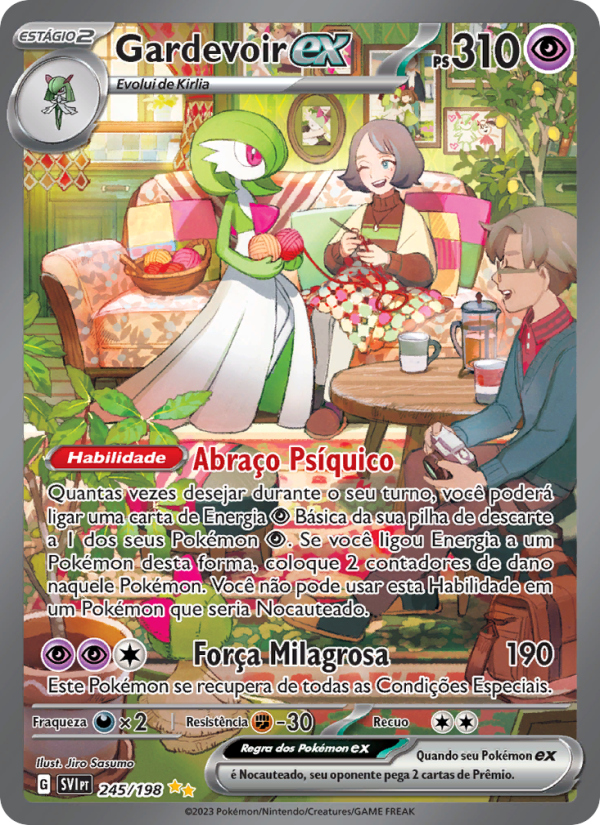 Gardevoir ex 245 — Escarlate e Violeta (Portuguese Pokémon TCG card)