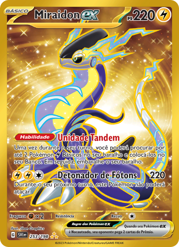 Miraidon ex 253 — Escarlate e Violeta (Portuguese Pokémon TCG card)