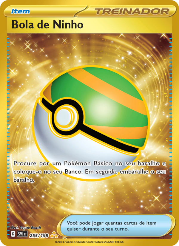 Bola de Ninho 255 — Escarlate e Violeta (Portuguese Pokémon TCG card)