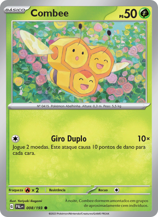 Combee 008 — Evoluções em Paldea (Portuguese Pokémon TCG card)