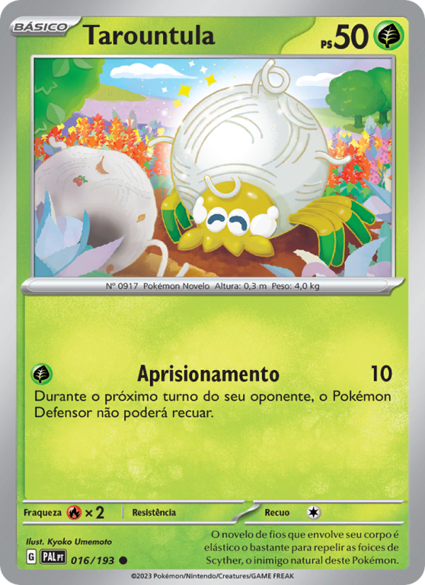 Tarountula 016 — Evoluções em Paldea (Portuguese Pokémon TCG card)