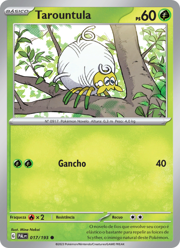 Tarountula 017 — Evoluções em Paldea (Portuguese Pokémon TCG card)