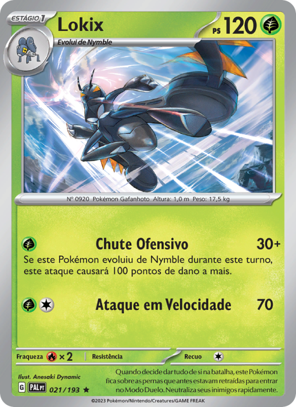 Lokix 021 — Evoluções em Paldea (Portuguese Pokémon TCG card)