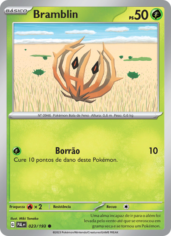 Bramblin 023 — Evoluções em Paldea (Portuguese Pokémon TCG card)