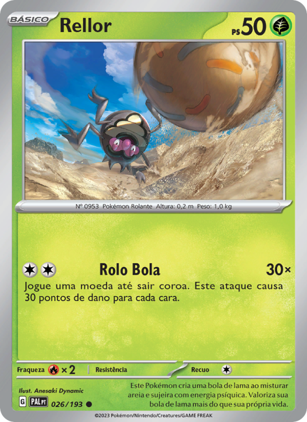 Rellor 026 — Evoluções em Paldea (Portuguese Pokémon TCG card)