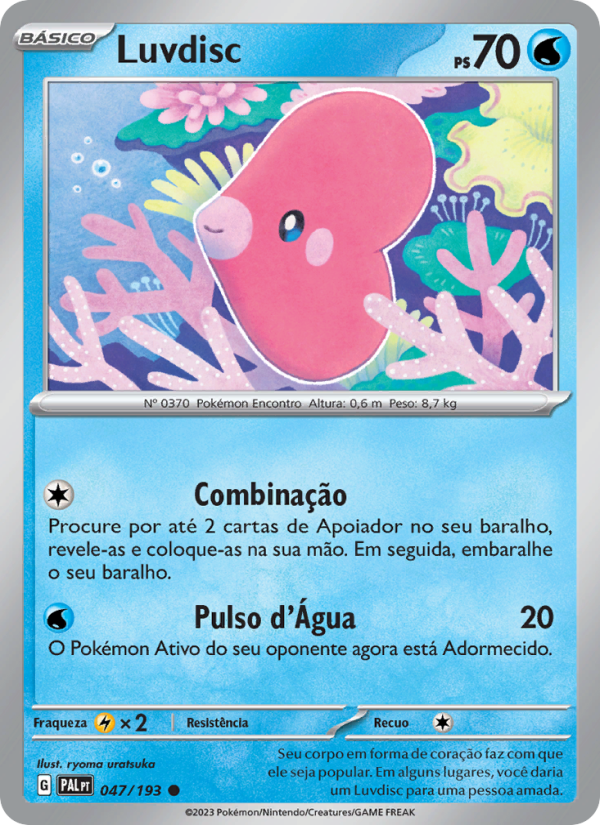 Luvdisc 047 — Evoluções em Paldea (Portuguese Pokémon TCG card)