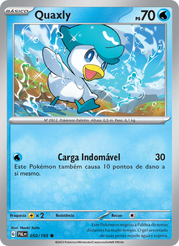 Quaxly 050 — Evoluções em Paldea (Portuguese Pokémon TCG card)