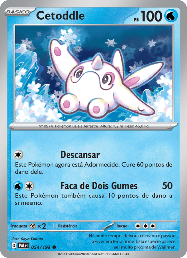 Cetoddle 054 — Evoluções em Paldea (Portuguese Pokémon TCG card)