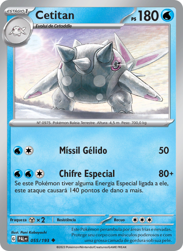 Cetitan 055 — Evoluções em Paldea (Portuguese Pokémon TCG card)