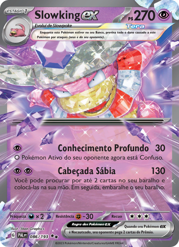 Slowking ex 086 — Evoluções em Paldea (Portuguese Pokémon TCG card)