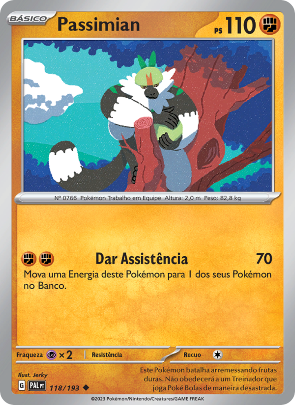 Passimian 118 — Paldea Evolved (Portuguese Pokémon TCG card)