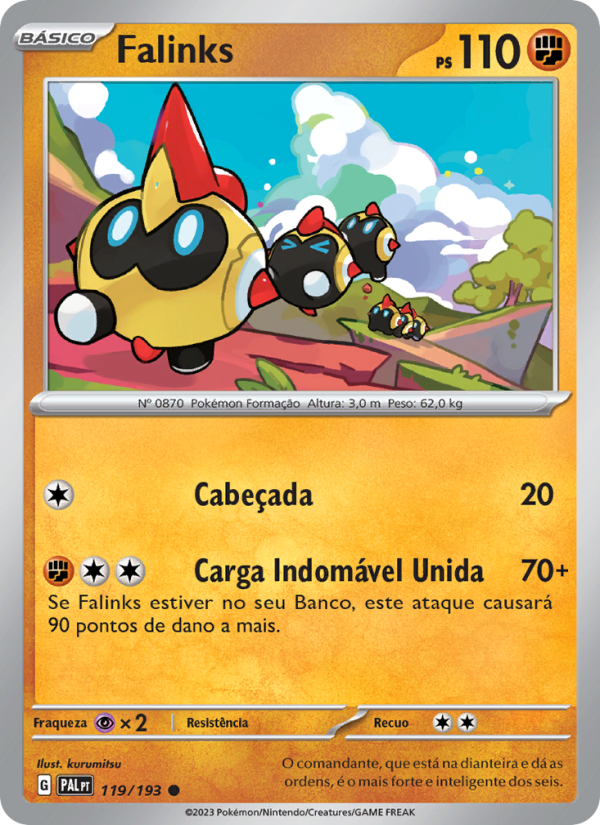 Falinks 119 — Paldea Evolved (Portuguese Pokémon TCG card)