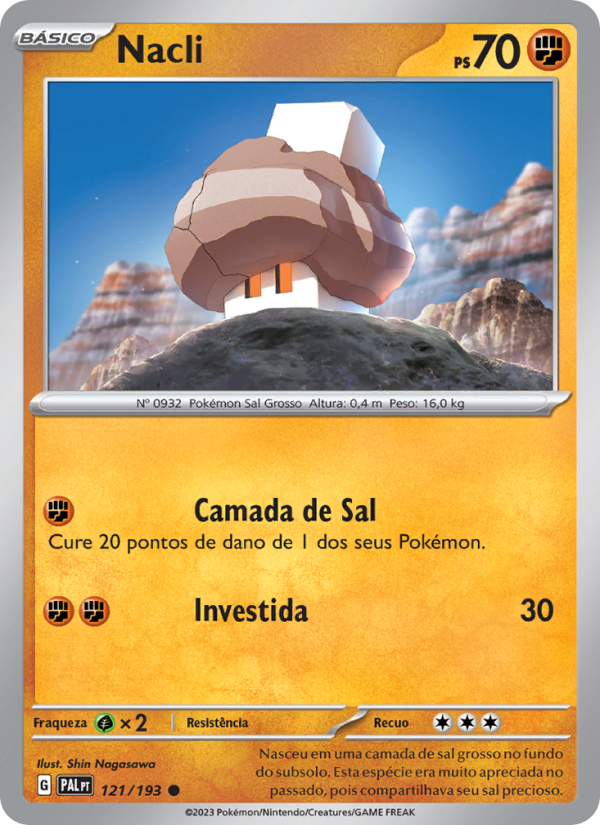 Nacli 121 — Evoluções em Paldea (Portuguese Pokémon TCG card)