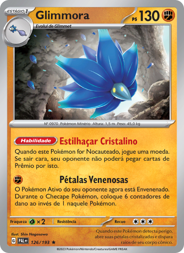 Glimmora 126 — Evoluções em Paldea (Portuguese Pokémon TCG card)