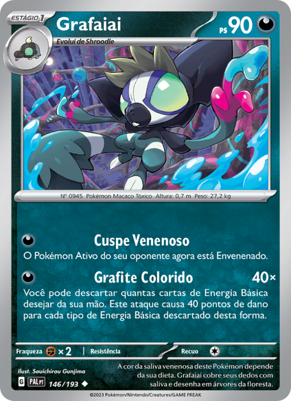 Grafaiai 146 — Evoluções em Paldea (Portuguese Pokémon TCG card)