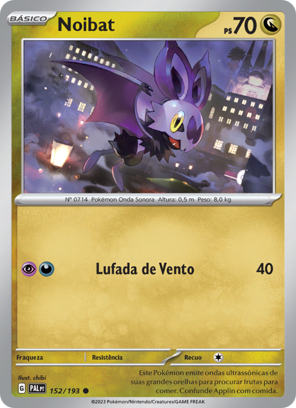 Noibat 152 — Evoluções em Paldea (Portuguese Pokémon TCG card)