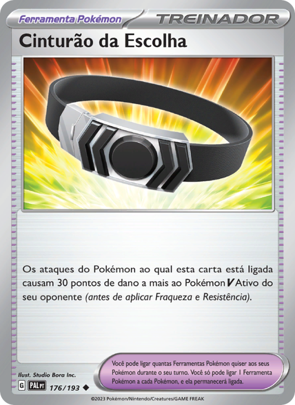Cinturão da Escolha 176 — Evoluções em Paldea (Portuguese Pokémon TCG card)