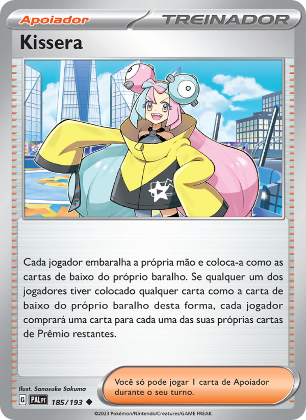 Kissera 185 — Evoluções em Paldea (Portuguese Pokémon TCG card)