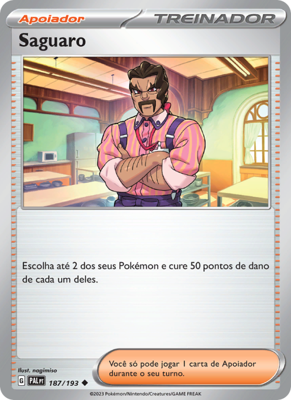 Saguaro 187 — Evoluções em Paldea (Portuguese Pokémon TCG card)