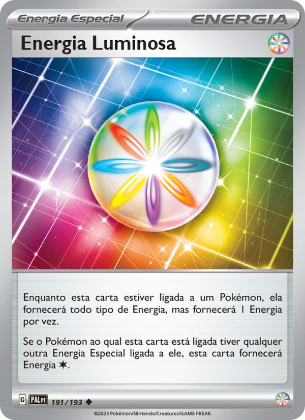 Energia Luminosa 191 — Evoluções em Paldea (Portuguese Pokémon TCG card)