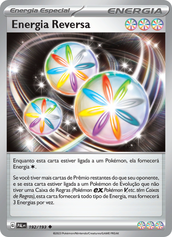 Energia Reversa 192 — Evoluções em Paldea (Portuguese Pokémon TCG card)