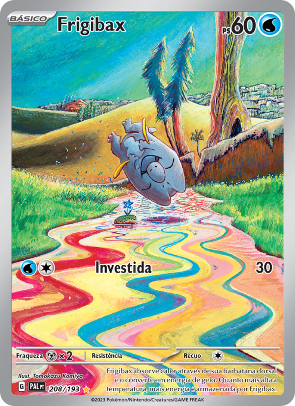 Frigibax 208 — Evoluções em Paldea (Portuguese Pokémon TCG card)