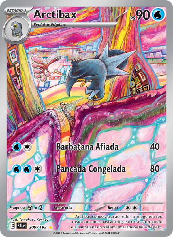 Arctibax 209 — Evoluções em Paldea (Portuguese Pokémon TCG card)