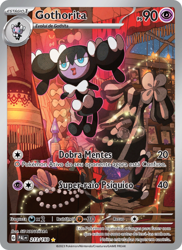 Gothorita 213 — Evoluções em Paldea (Portuguese Pokémon TCG card)