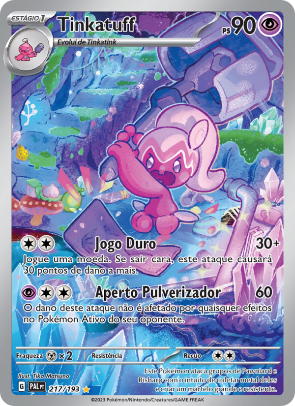 Tinkatuff 217 — Evoluções em Paldea (Portuguese Pokémon TCG card)