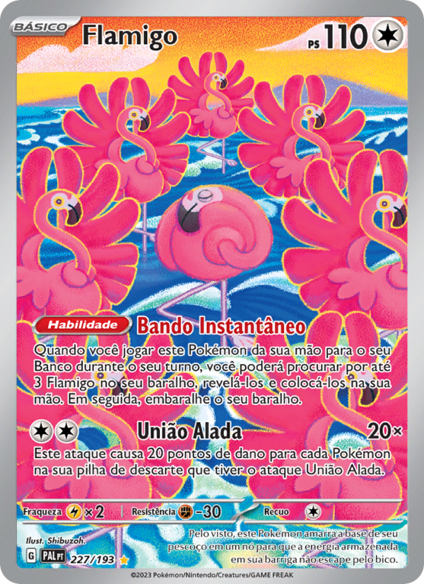 Flamigo 227 — Evoluções em Paldea (Portuguese Pokémon TCG card)
